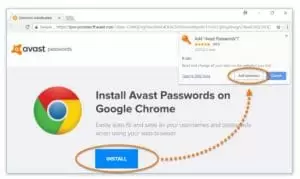 avast password manager - chrome extension