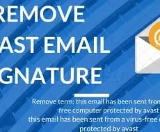 remove email signature from avast