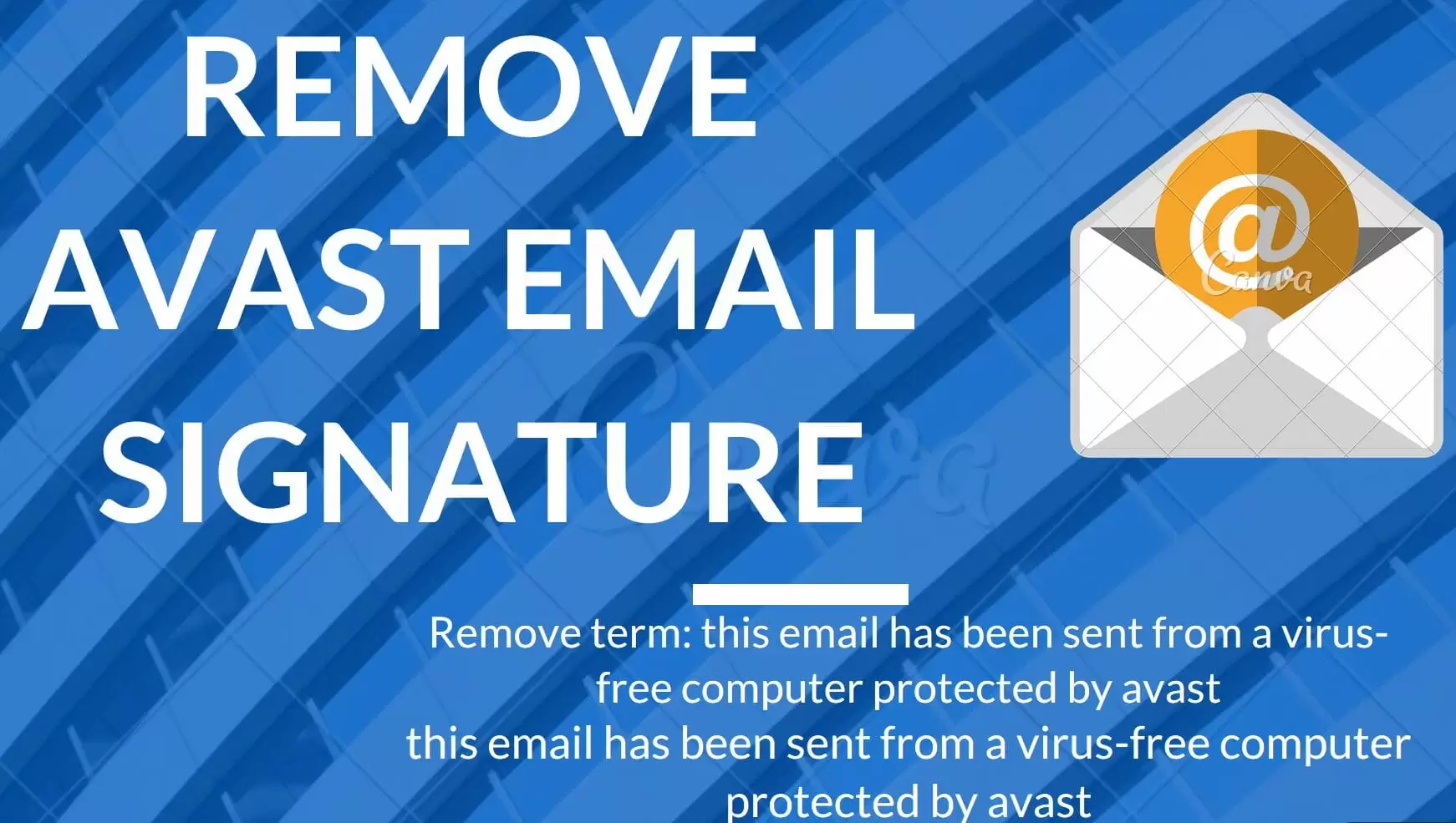 remove email signature from avast