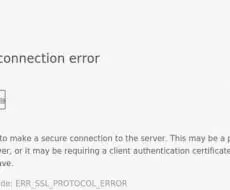 ssl connection error