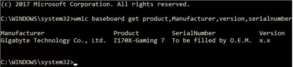What Motherboard Do I Have? Check Using Command Prompt